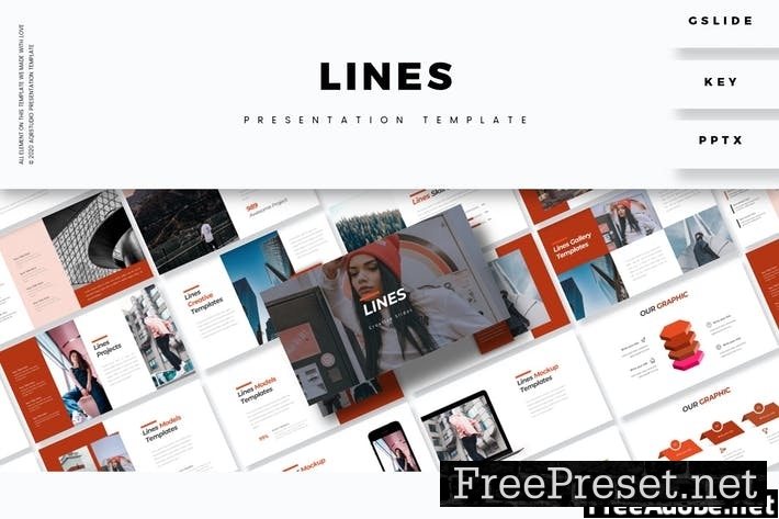 Lines - Presentation Template BQXEKT3