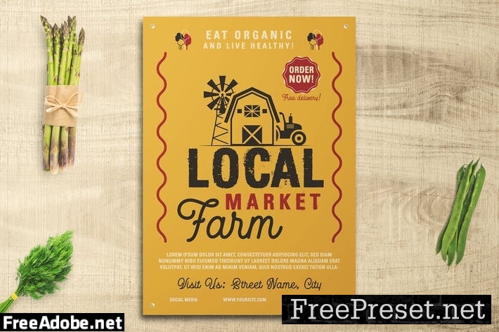 Local Farm Market Flyer WLGLXCC