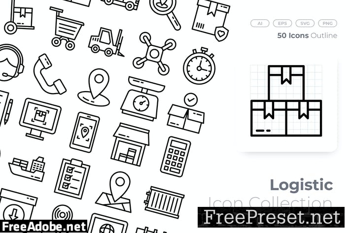 Logistic Outline Icon PGC5Z3M