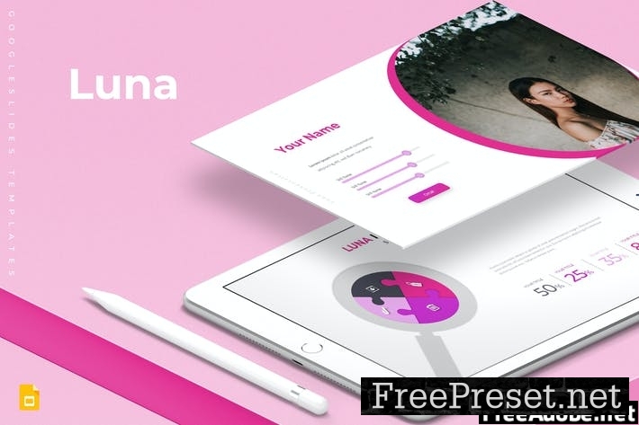 Luna Google Slide Template MZMHVG