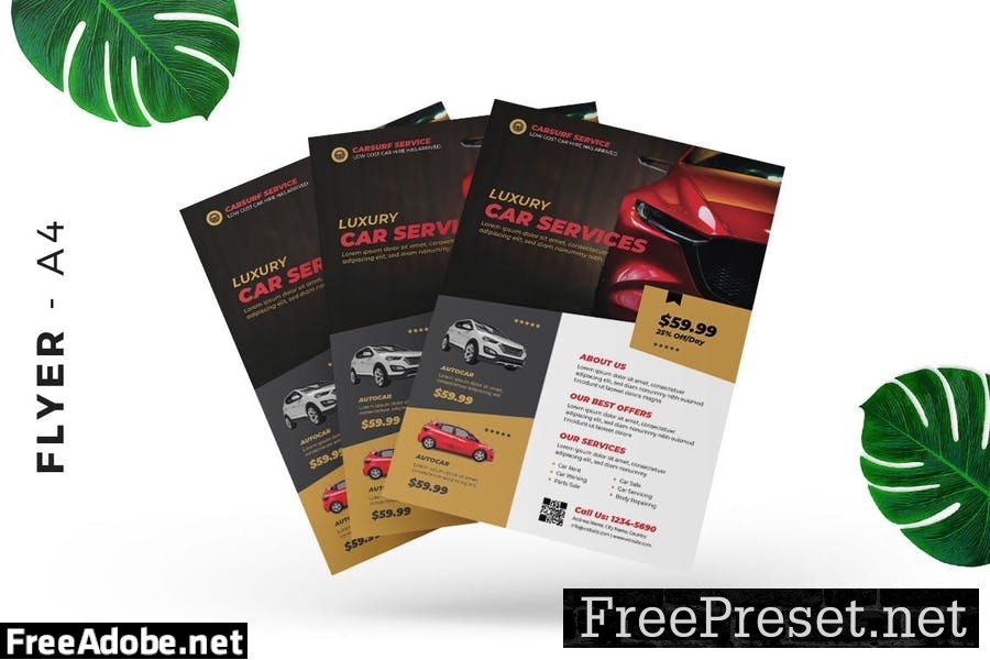 Luxury Car Service Flyer Design