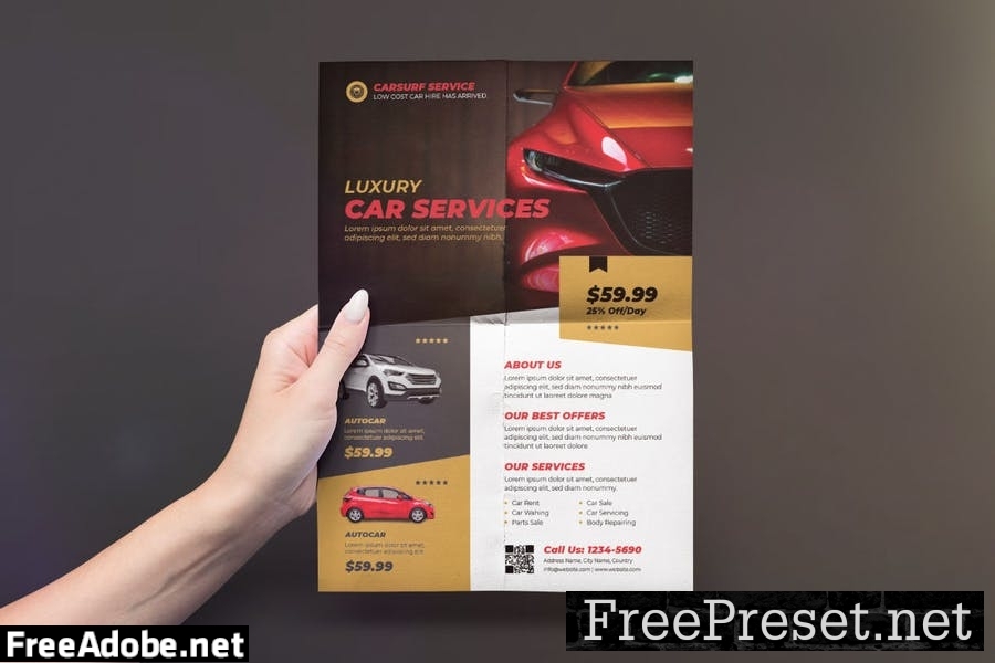 Luxury Car Service Flyer Design