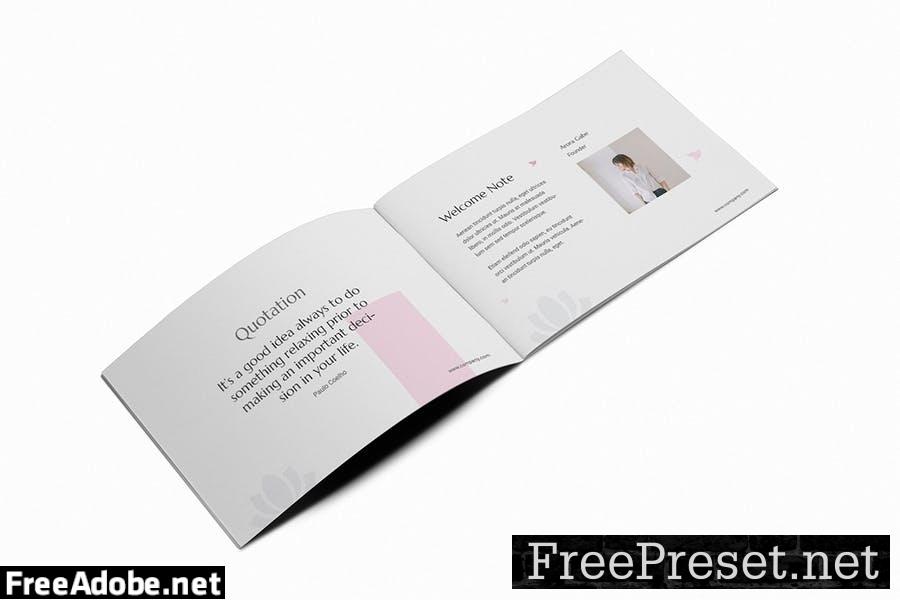 Luxury Spa A5 Brochure Template