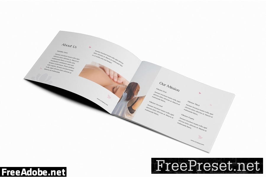 Luxury Spa A5 Brochure Template