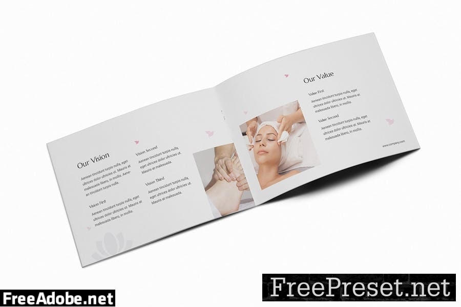 Luxury Spa A5 Brochure Template