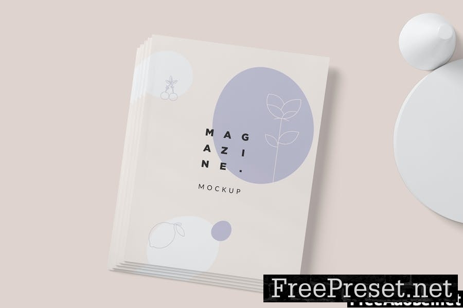 Magazine Mockup - US Letter 8.5x11 Inch Size