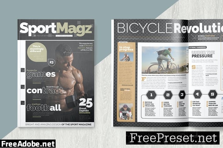 Magazine Template UHFC5Z