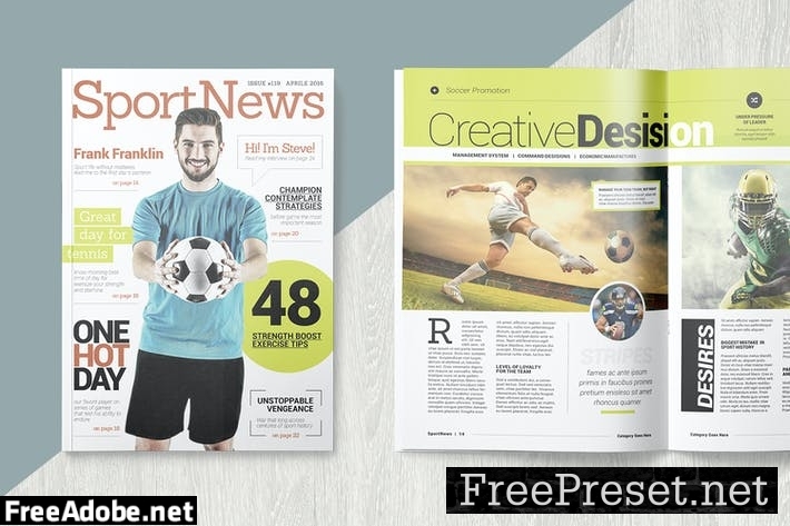 Magazine Template 7J2MFX