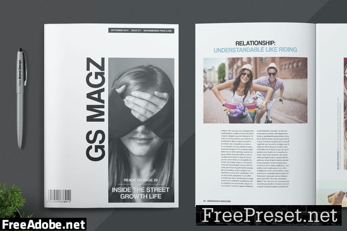 Magazine Template HPTABX8