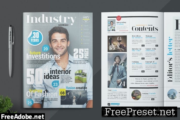 Magazine Template NP26AA