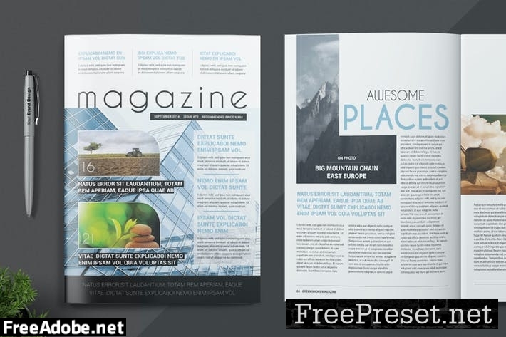 Magazine Template 2CHAWA9