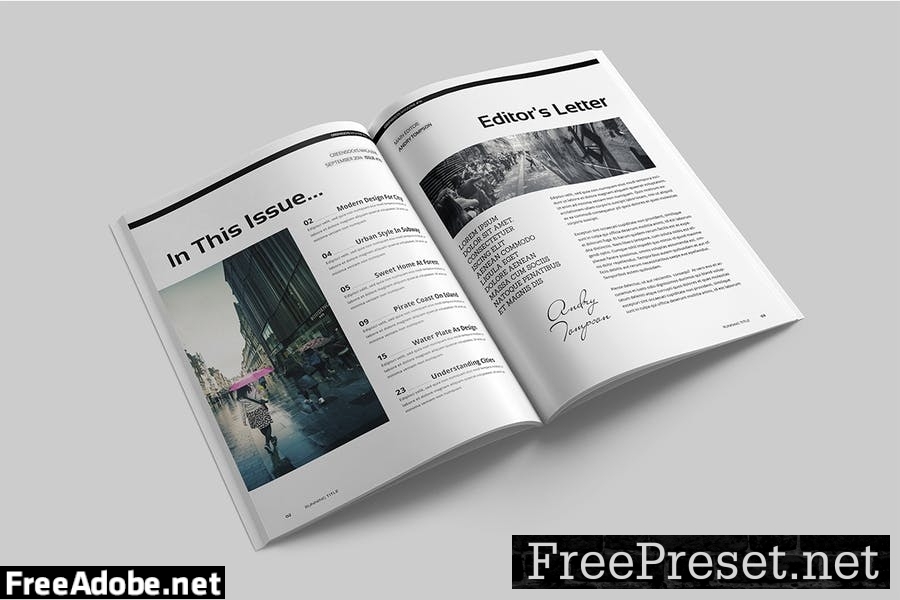 Magazine Template 2QFXWWG