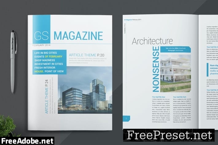 Magazine Template 3WV5NAM