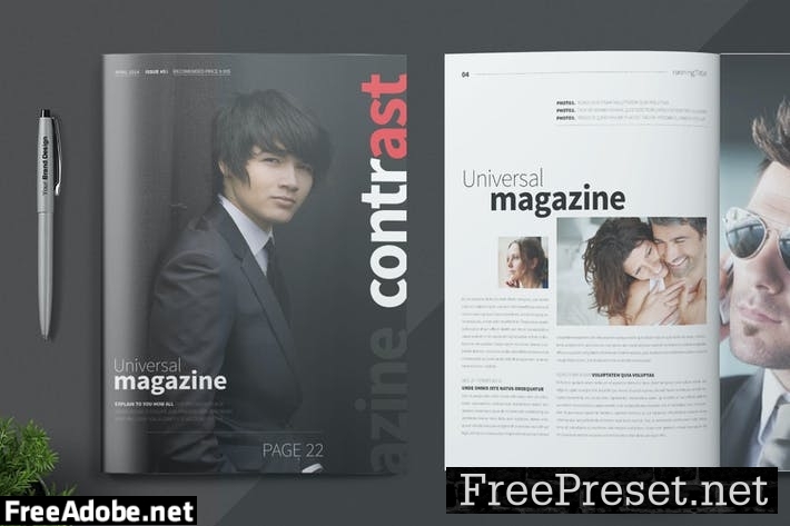 Magazine Template 9SVVXNF