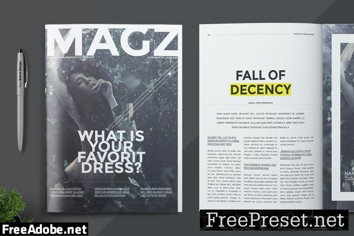 Magazine Template D66539V