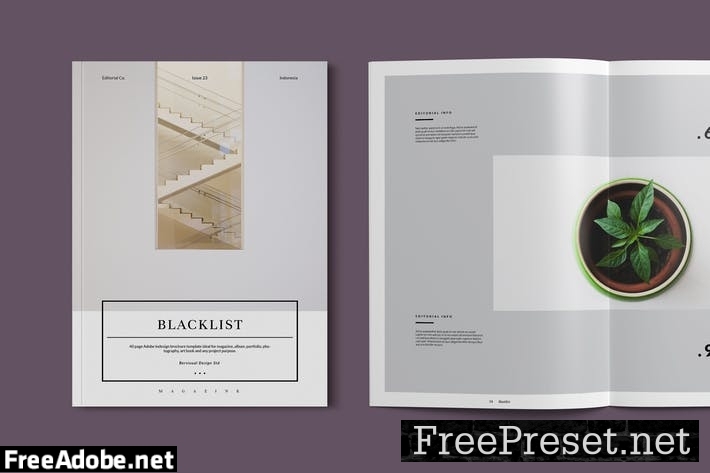 Magazine Template DJKMCN4