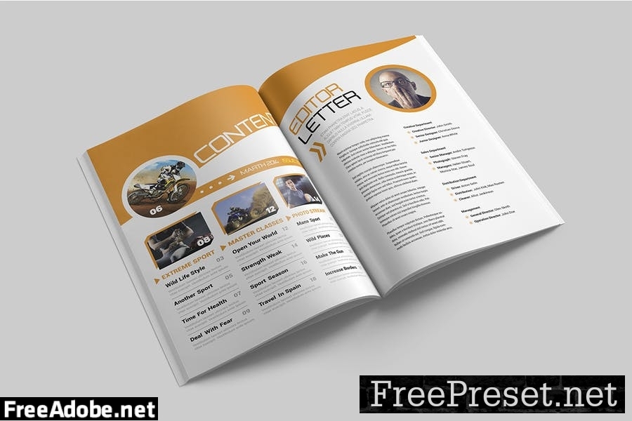 Magazine Template 62QNHY4