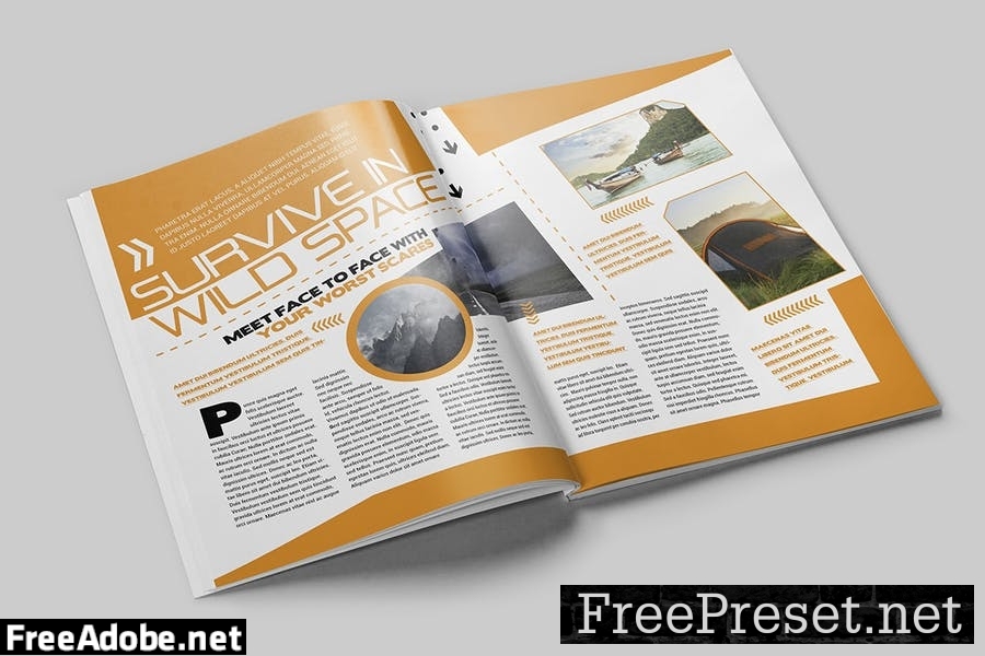 Magazine Template 62QNHY4