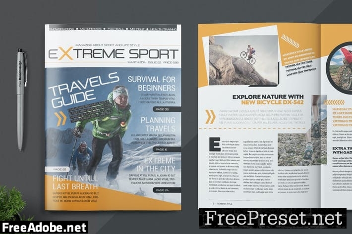 Magazine Template 62QNHY4