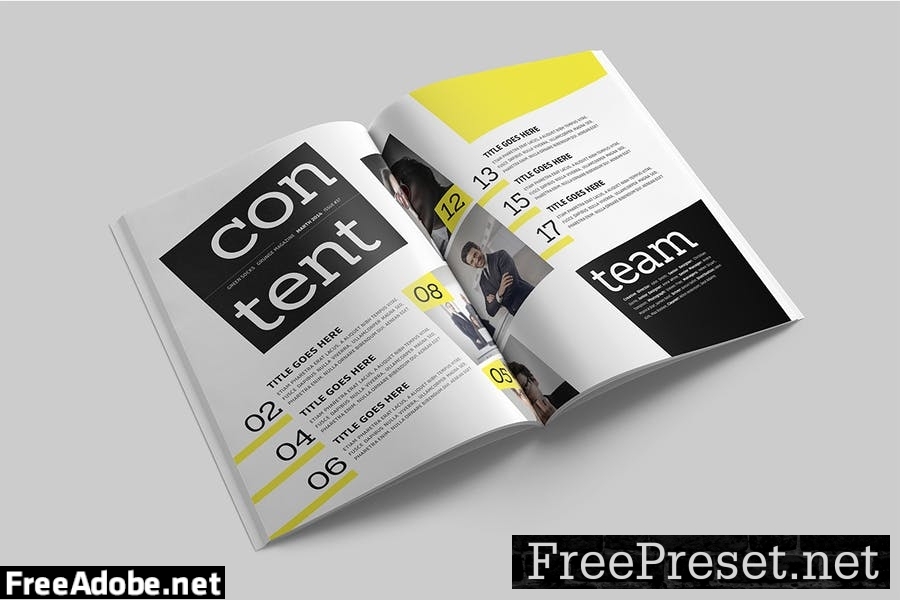 Magazine Template 7BBXW55