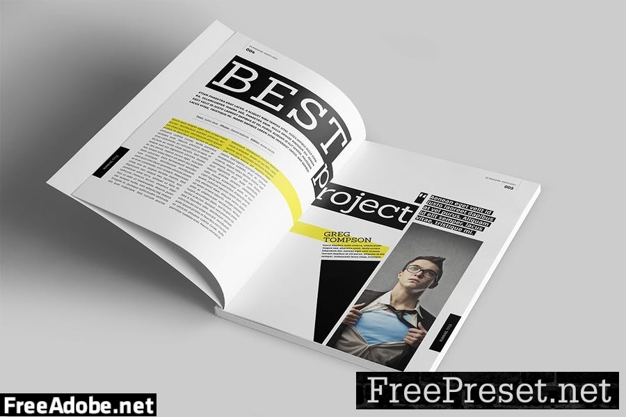 Magazine Template 7BBXW55