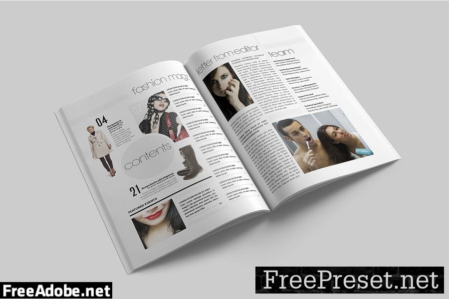 Magazine Template 7H6TPNF