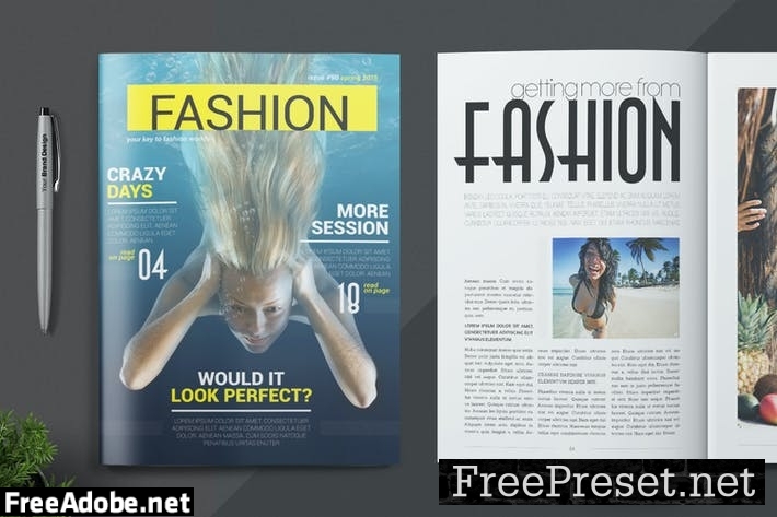 Magazine Template 7H6TPNF