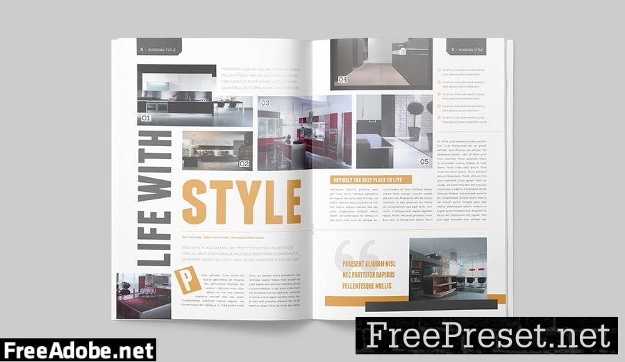 Magazine Template 8ET293A