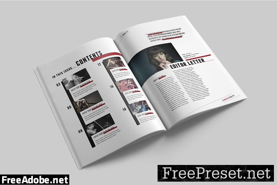 Magazine Template 8NSXE49