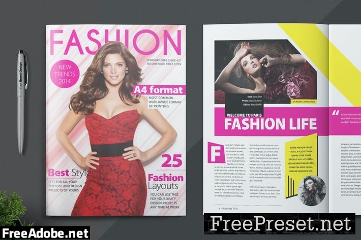 Magazine Template BAC6L5F