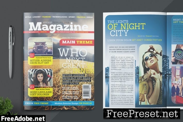 Magazine Template BF7RA8J