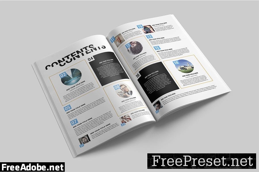 Magazine Template BNH63CS