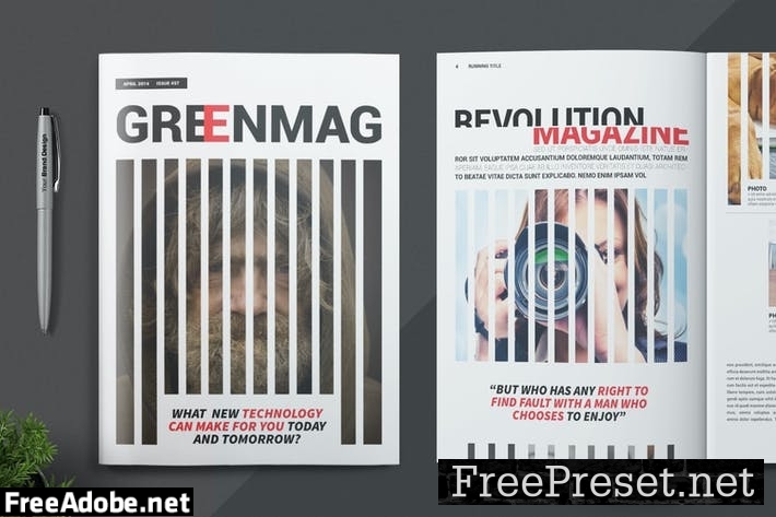 Magazine Template BNH63CS