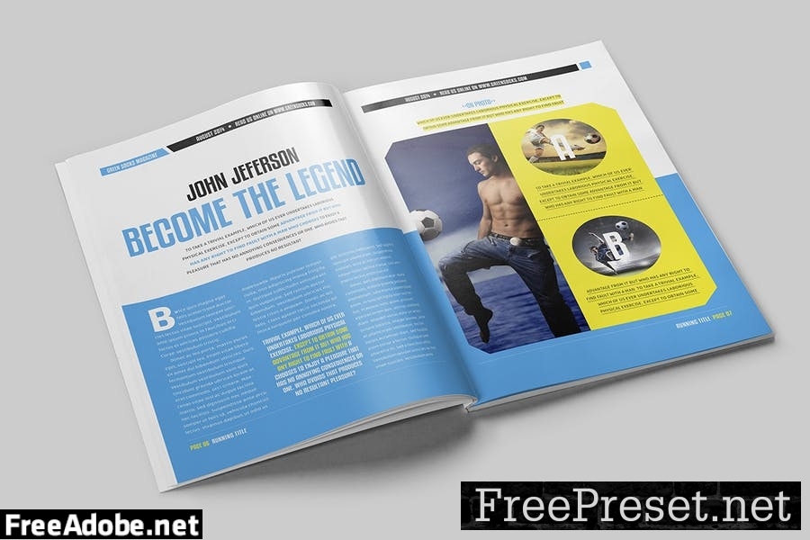 Magazine Template C8UCXJ3