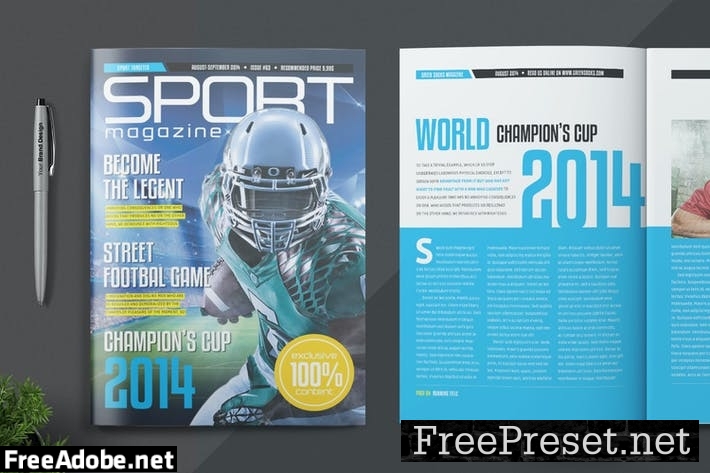 Magazine Template C8UCXJ3