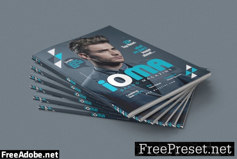 Magazine Template D3XR89