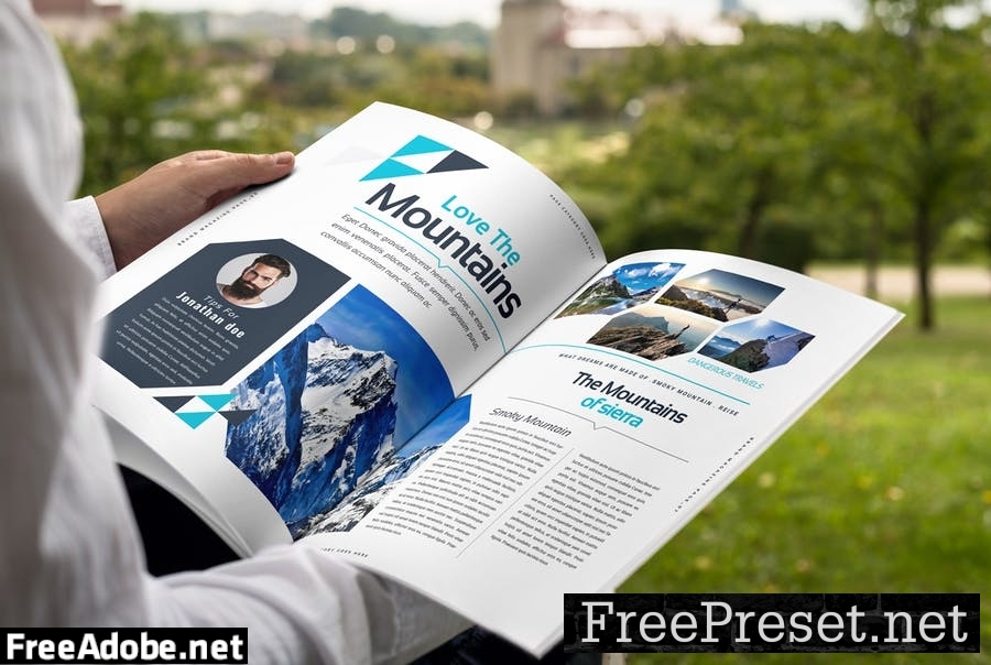 Magazine Template D3XR89