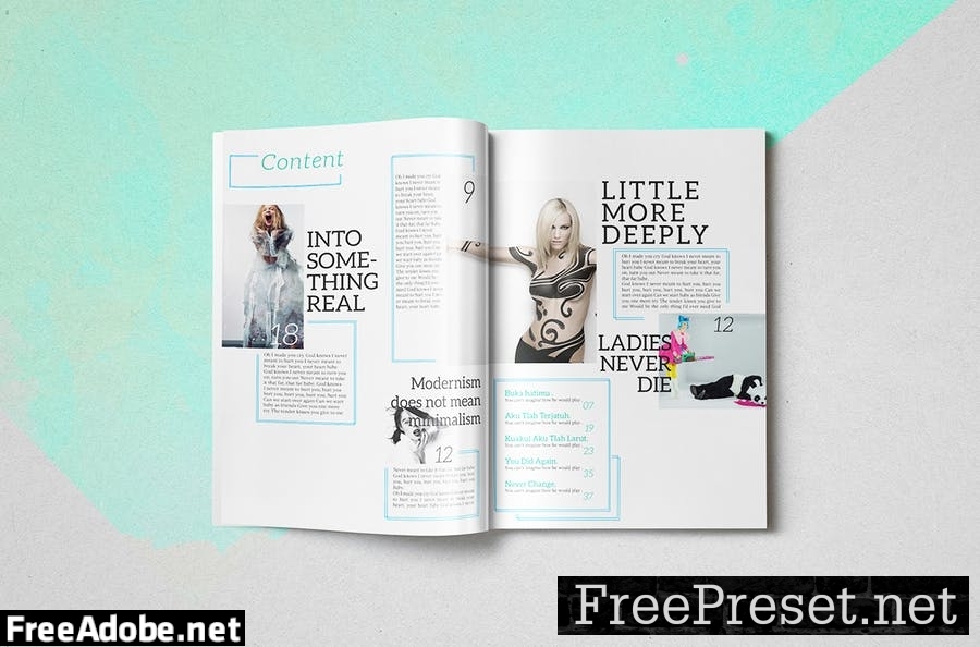 Magazine Template DRDM5W