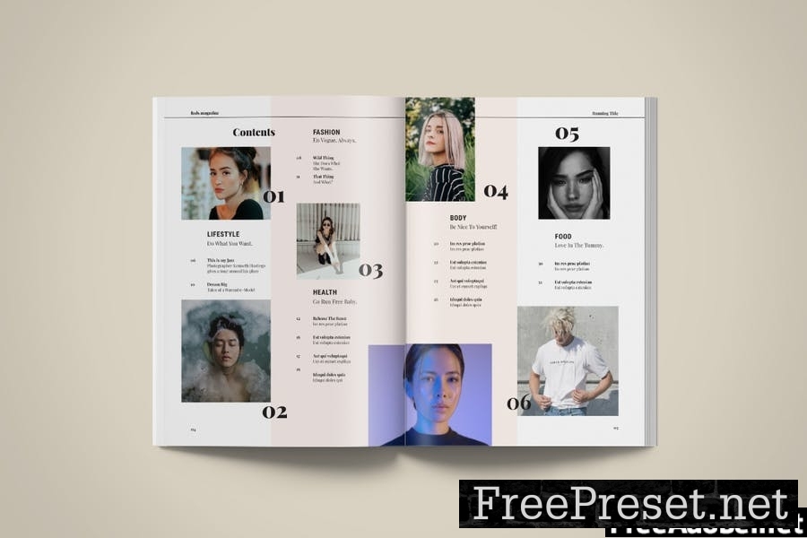 Magazine Template | Feels