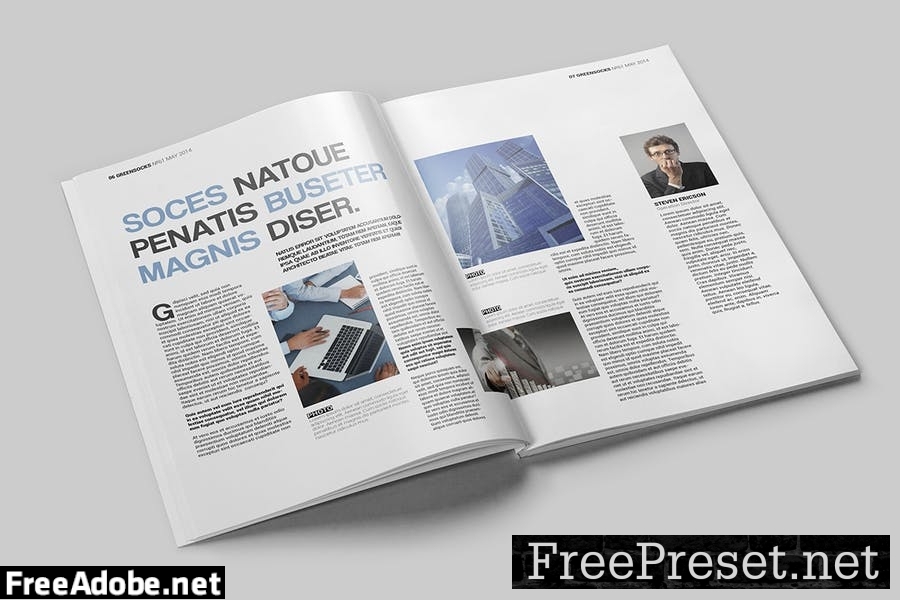 Magazine Template FRL9VKC