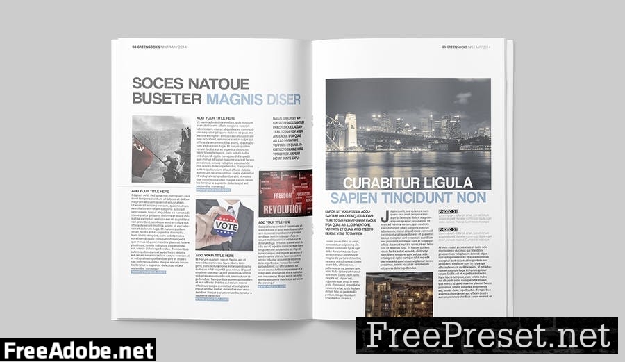 Magazine Template FRL9VKC