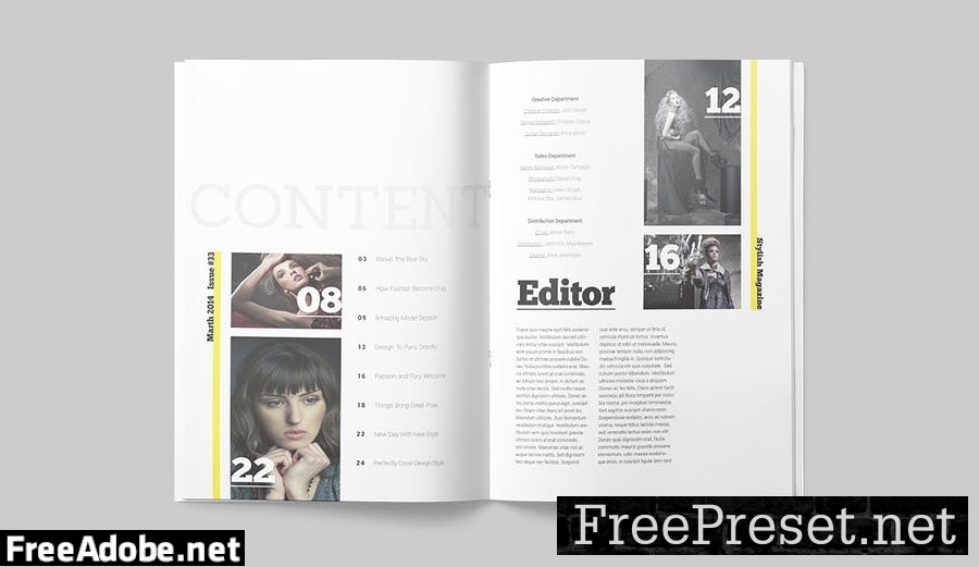 Magazine Template FWSZDC4