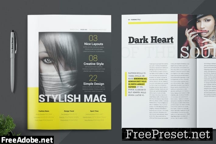 Magazine Template FWSZDC4