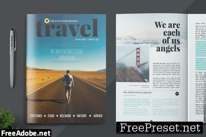 Magazine Template FXYEN85