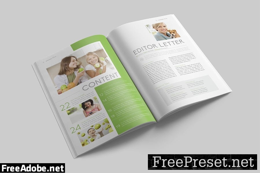 Magazine Template GWF3MAL