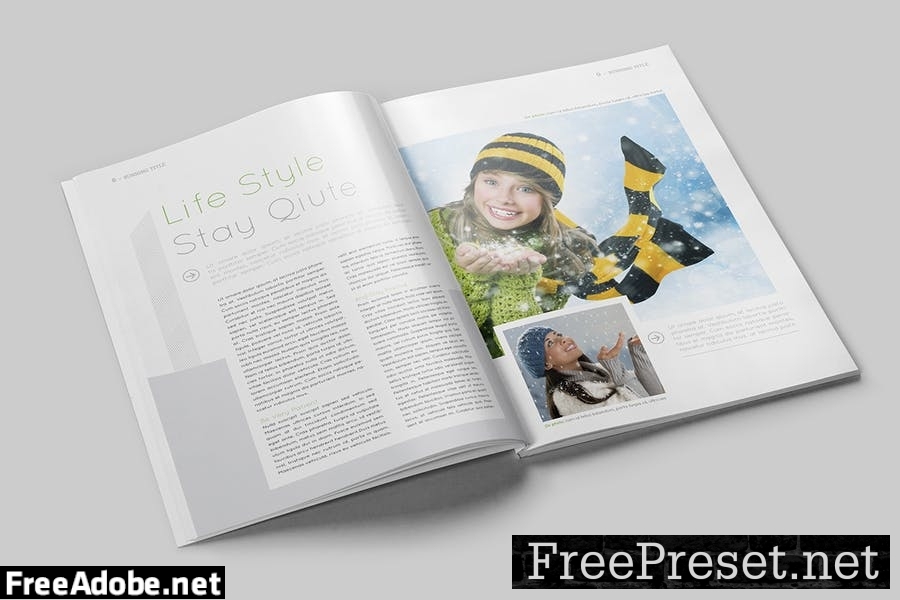 Magazine Template GWF3MAL