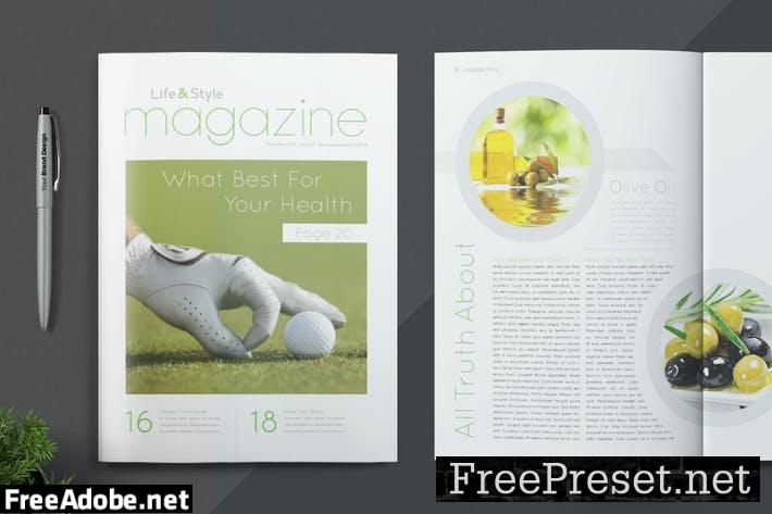 Magazine Template GWF3MAL