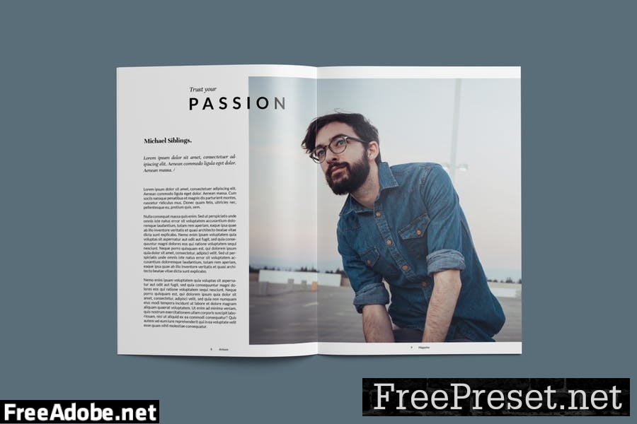 Magazine Template LEG7P87