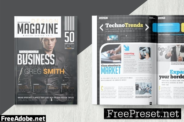 Magazine Template LEVM5N