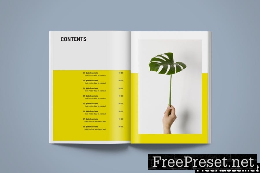 Magazine Template | Monstera